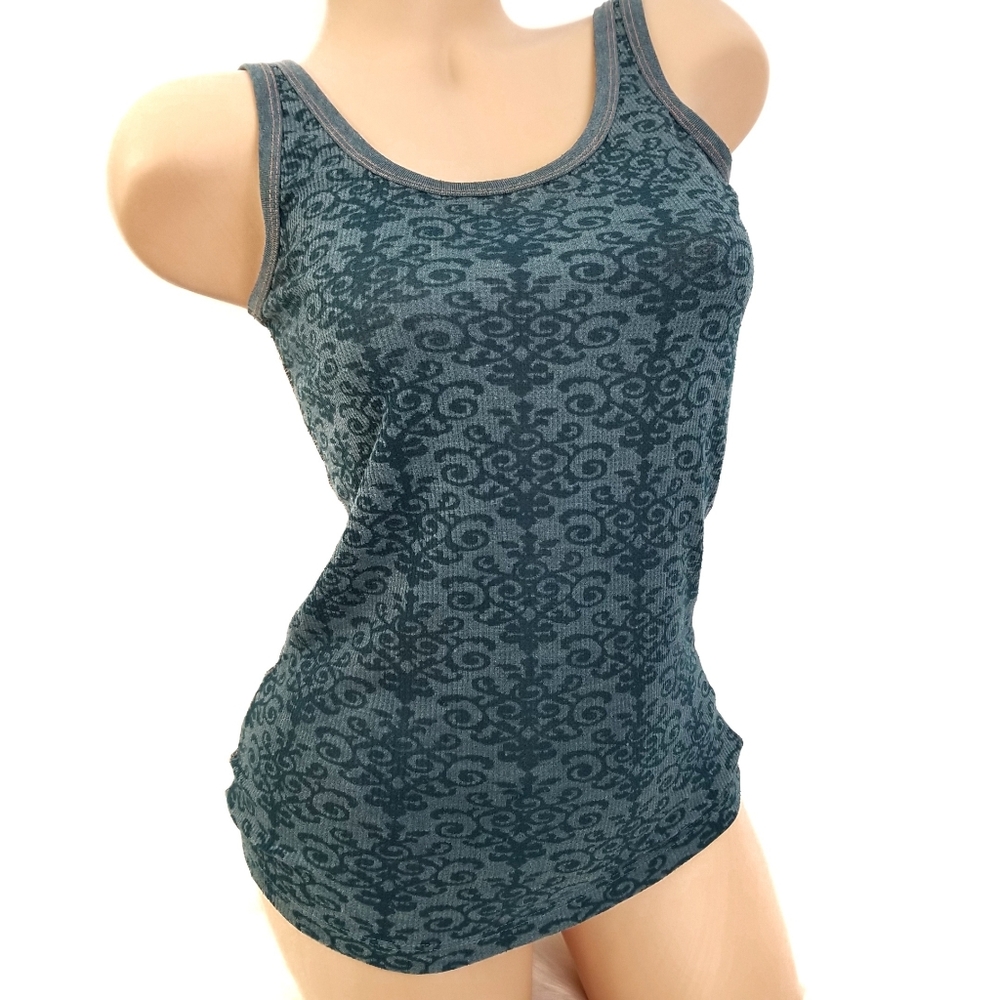 PrAna Teal Print Tank Top Small